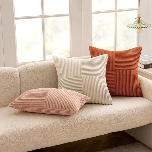 Boho Corduroy Throw Pillow Covers – Textured Cushion Cases for a Cozy Home | Boho Corduroy Throw Pillow Covers – Textured Cushion Cases for a Cozy Home | Domvora Home & Deco