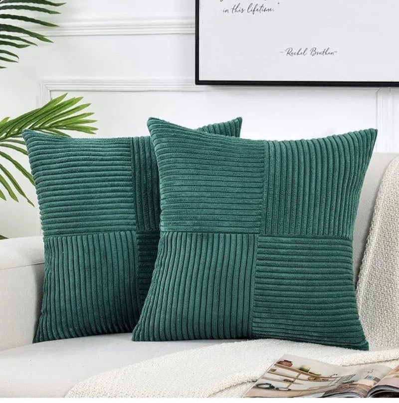Load image into Gallery viewer, Boho Corduroy Throw Pillow Covers – Textured Cushion Cases for a Cozy Home | Boho Corduroy Throw Pillow Covers – Textured Cushion Cases for a Cozy Home | Domvora Home &amp; Deco
