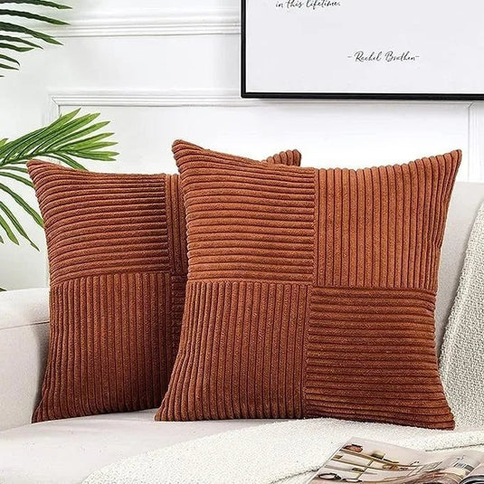 Boho Corduroy Throw Pillow Covers – Textured Cushion Cases for a Cozy Home | Boho Corduroy Throw Pillow Covers – Textured Cushion Cases for a Cozy Home | Domvora Home & Deco