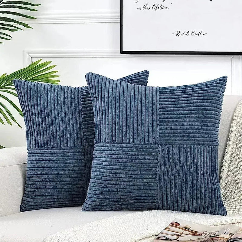 Load image into Gallery viewer, Boho Corduroy Throw Pillow Covers – Textured Cushion Cases for a Cozy Home | Boho Corduroy Throw Pillow Covers – Textured Cushion Cases for a Cozy Home | Domvora Home &amp; Deco
